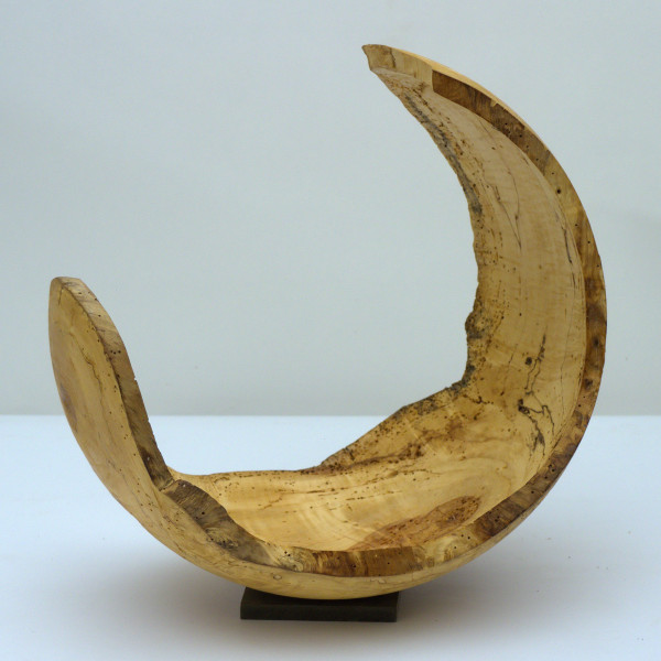 Hohle Holzkugel aus Birkenholz Obj 974