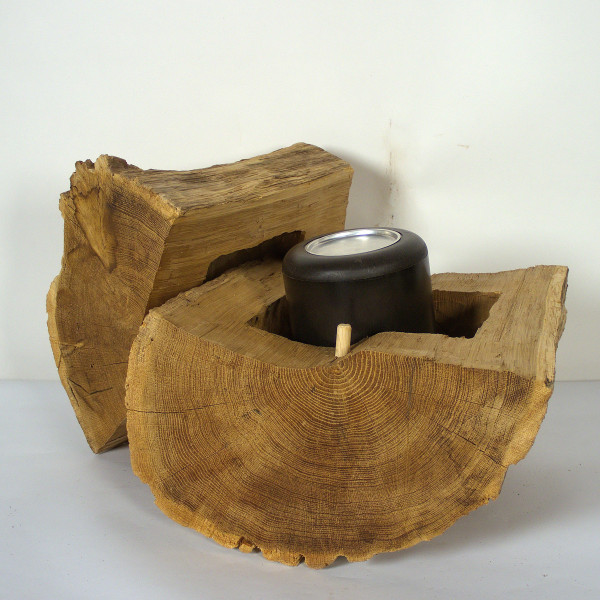 Holzurne aus Eichenholz